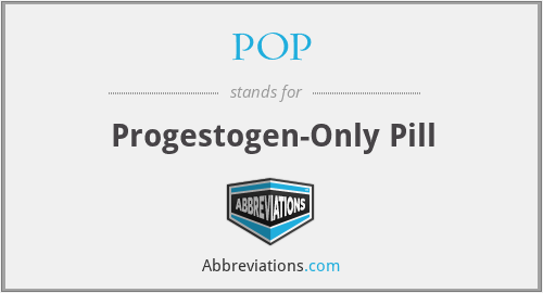 POP - Progestogen-Only Pill
