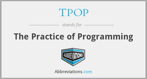 TPOP - The Practice of Programming