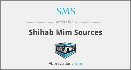 SMS - Shihab Mim Sources