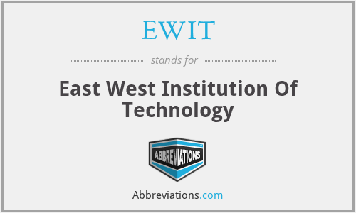 EWIT - East West Institution Of Technology