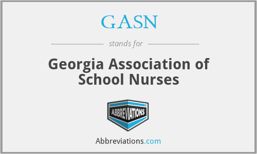 GASN - Georgia Association of School Nurses