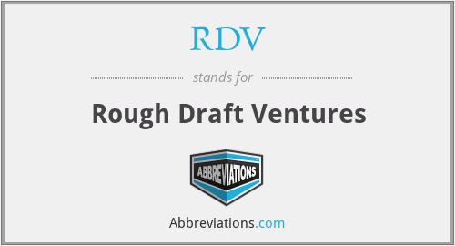 RDV - Rough Draft Ventures