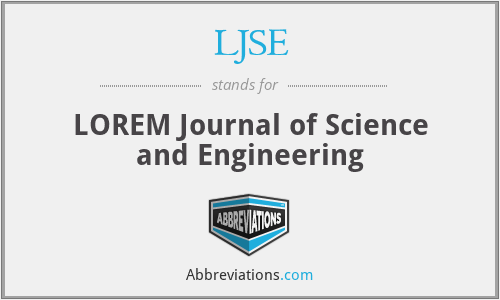 LJSE - LOREM Journal of Science and Engineering