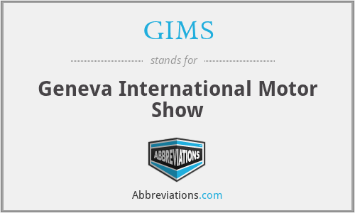 GIMS - Geneva International Motor Show
