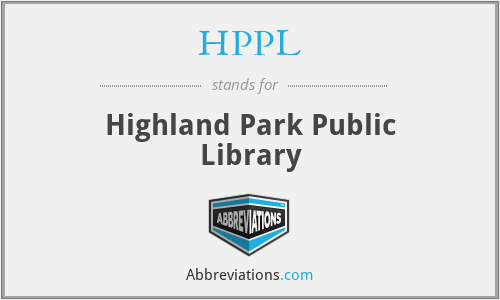 HPPL - Highland Park Public Library