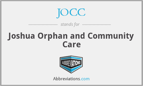 JOCC - Joshua Orphan and Community Care