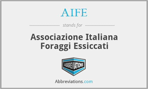 AIFE - Associazione Italiana Foraggi Essiccati