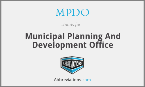 MPDO - Municipal Planning And Development Office