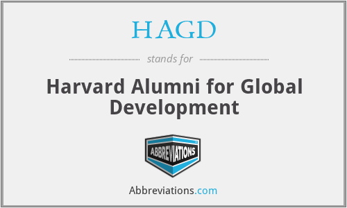 HAGD - Harvard Alumni for Global Development