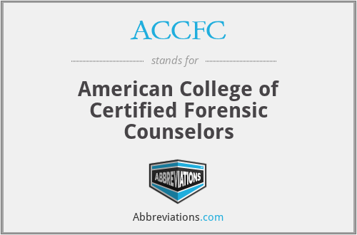 ACCFC - American College of Certified Forensic Counselors