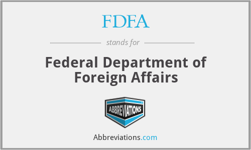 FDFA - Federal Department of Foreign Affairs