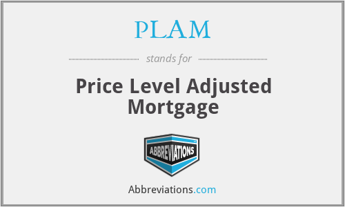 PLAM - Price Level Adjusted Mortgage