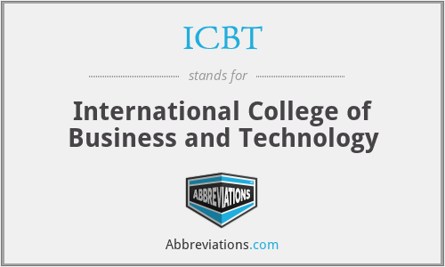 ICBT - International College of Business and Technology