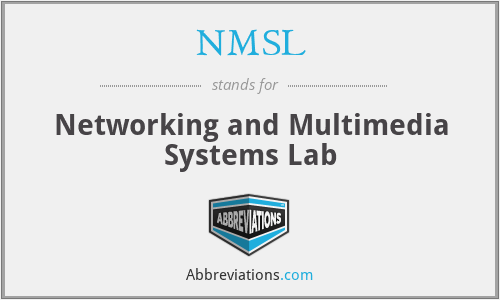 NMSL - Networking and Multimedia Systems Lab