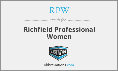 RPW - Richfield Professional Women
