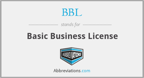 BBL - Basic Business License