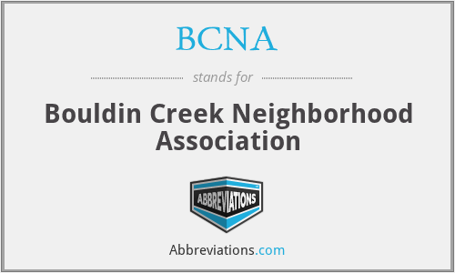 BCNA - Bouldin Creek Neighborhood Association
