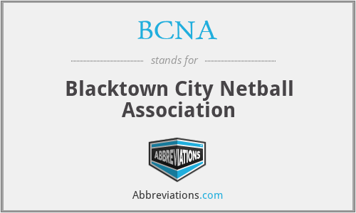 BCNA - Blacktown City Netball Association