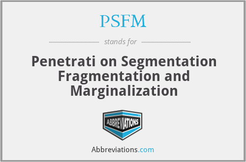 PSFM - Penetrati on Segmentation Fragmentation and Marginalization