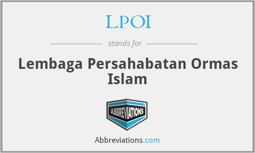 LPOI - Lembaga Persahabatan Ormas Islam