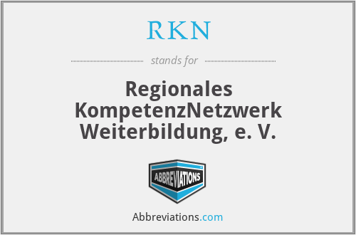 RKN - Regionales KompetenzNetzwerk Weiterbildung, e. V.