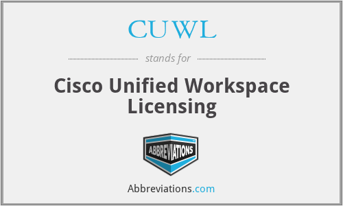 CUWL - Cisco Unified Workspace Licensing