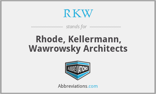 RKW - Rhode, Kellermann, Wawrowsky Architects