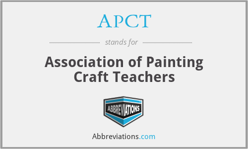 APCT - Association of Painting Craft Teachers