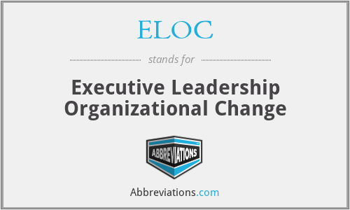 ELOC - Executive Leadership Organizational Change