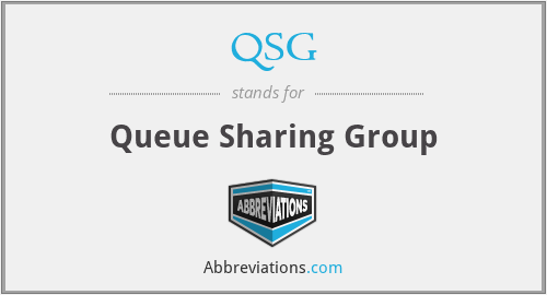 QSG - Queue Sharing Group