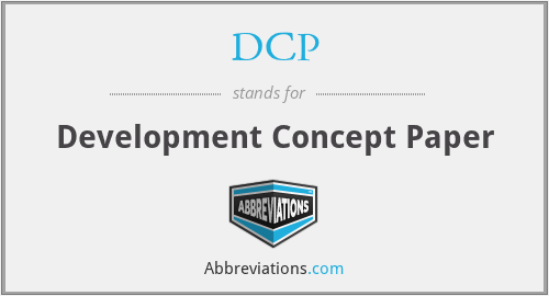 DCP - Development Concept Paper