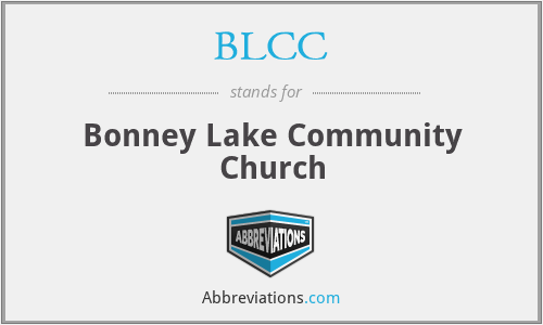 BLCC - Bonney Lake Community Church