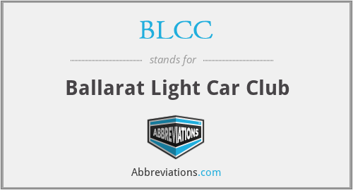 BLCC - Ballarat Light Car Club