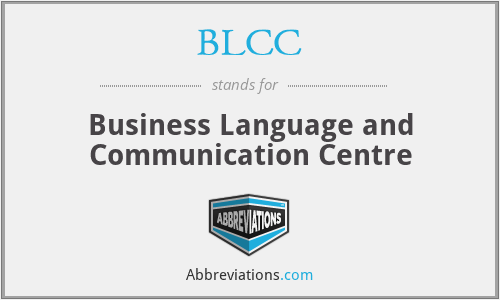 BLCC - Business Language and Communication Centre