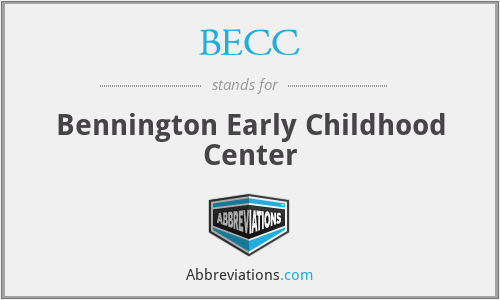 BECC - Bennington Early Childhood Center