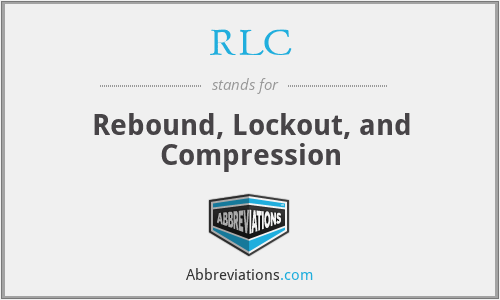 RLC - Rebound, Lockout, and Compression