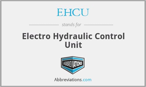 EHCU - Electro Hydraulic Control Unit