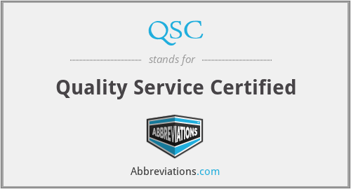 QSC - Quality Service Certified