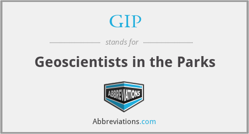 GIP - Geoscientists in the Parks
