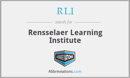 RLI - Rensselaer Learning Institute