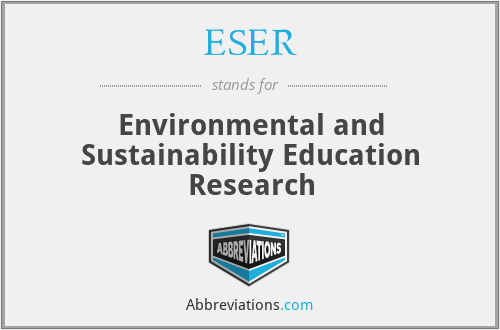 ESER - Environmental and Sustainability Education Research