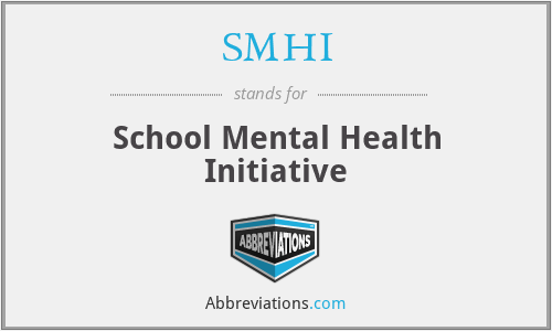 SMHI - School Mental Health Initiative