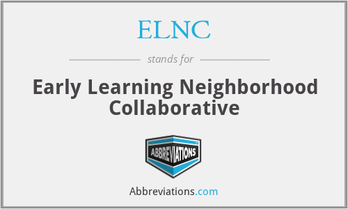 ELNC - Early Learning Neighborhood Collaborative