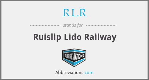 RLR - Ruislip Lido Railway