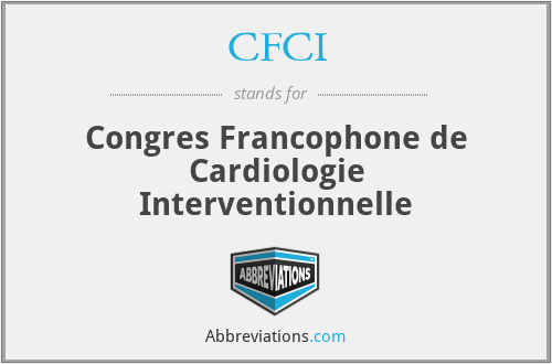 CFCI - Congres Francophone de Cardiologie Interventionnelle