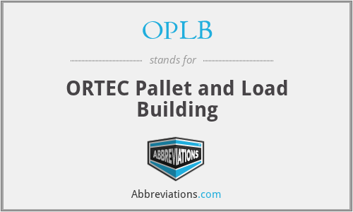 OPLB - ORTEC Pallet and Load Building