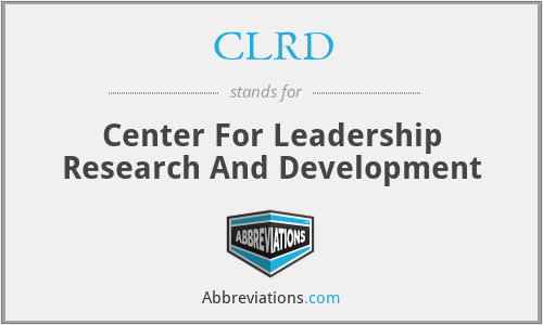 CLRD - Center For Leadership Research And Development