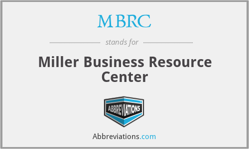 MBRC - Miller Business Resource Center