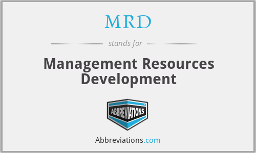 MRD - Management Resources Development