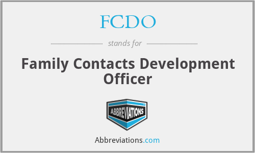 FCDO - Family Contacts Development Officer